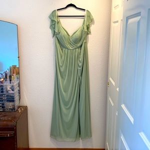 Azazie Sage Green Bridesmaids Dress